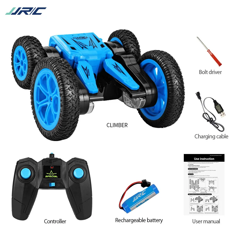 

2.4G Remote Control Toys RC Car Buggy Car Rock Crawler Roll Flexible Wheels Rotation LED Night Light RC Robot Car for child gift