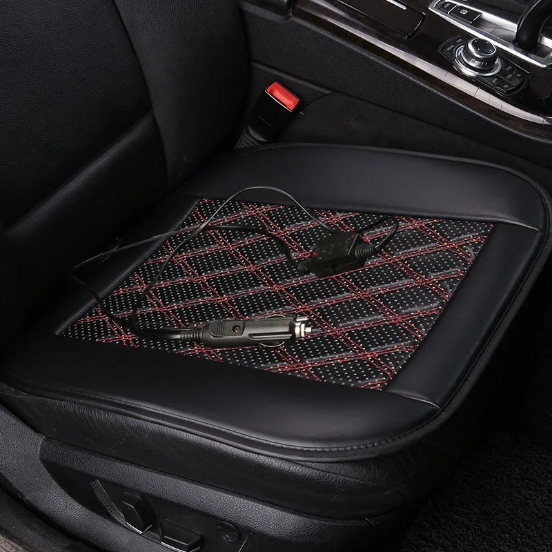 Зимняя крышка сиденья автомобиля с подогревом 12 В универсальная подушка с подогревом для Honda Accord Civic CRV Crosstour Fit City HRV vezel Series