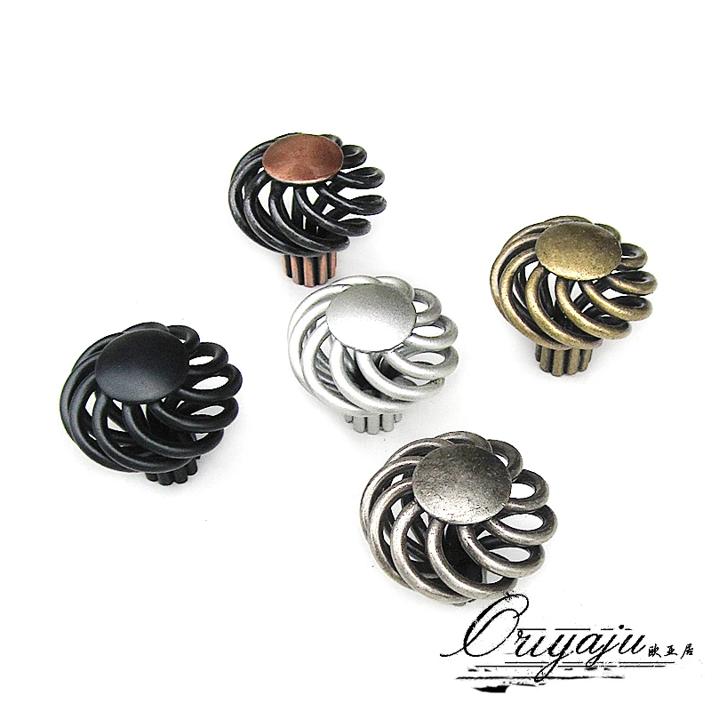 35mm Wrought Iron Knob use for Door or Drawer Bird's nest Knobs