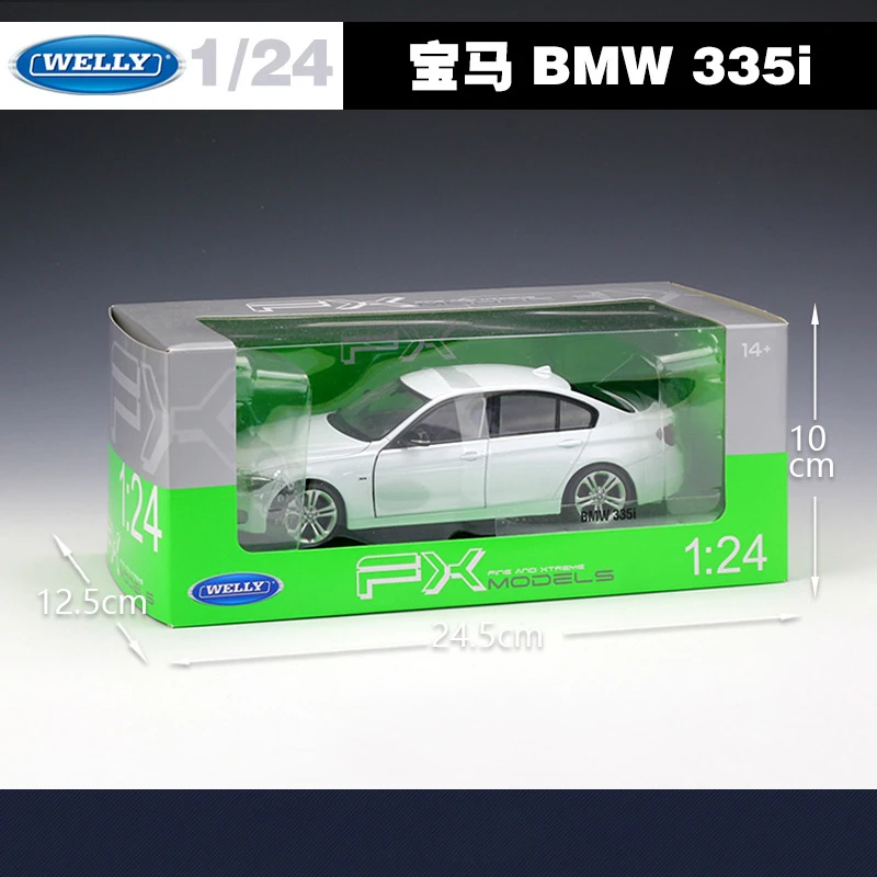 Классический литая модель автомобиля WELLY 1:24 BMW 335i/535i из металлического сплава для