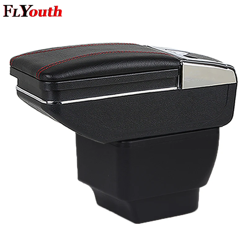 

For Mazda 2 Demio Mazda2 2008-2013 Hatchback Car Armrest Box Central Store Content Box Armrest Storage Cup Holder Car-Styling