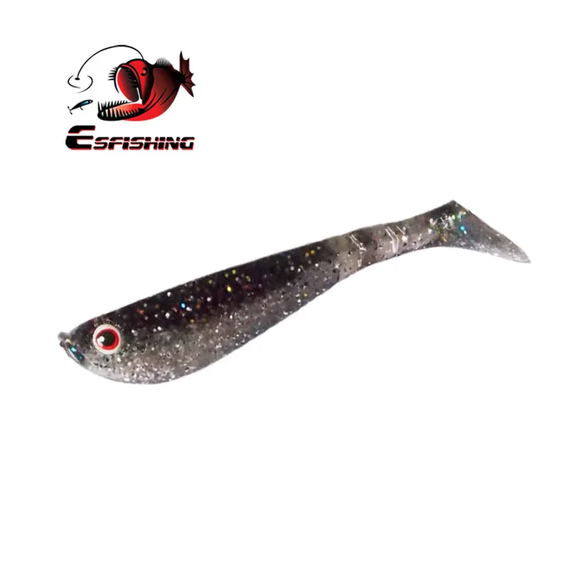 ESFISHING Приманка Мягкая рыболовная приманка Shad Приманка вибро Shad 62 мм 2,8 г 10 шт. 3D приманка для глаз силиконовая приманка Leurre Souple Popper поддельная приманка