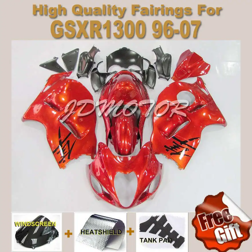 Fairing kit For RED GSXR1300 97 98 99 00 01 02 03 04 05 06 07 GSXR 1300