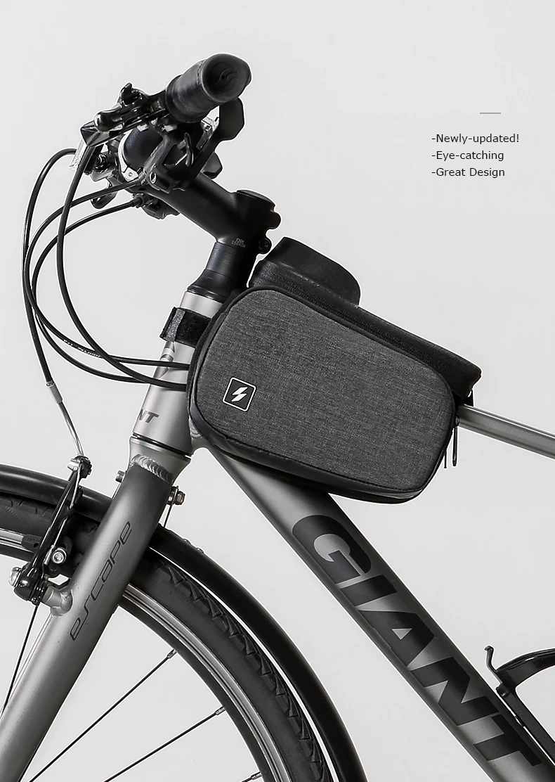 ROSWHEEL Сенсорный экран велосипедная сумка Мобильная Сумка-держатель для телефона Чехол передняя рамка верхняя труба велосипедная крышка двойные велосипедные паньеры