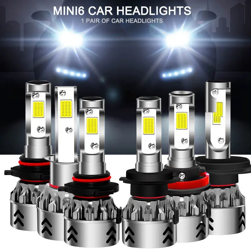 VicTsing 2 Pcs 12V 24V Car Headlight H4 LED H7 H1 H11 HB3 HB4 9005 9006 72W Auto Headlamp 6000K HighLow Integrated Lights Auto  (5)