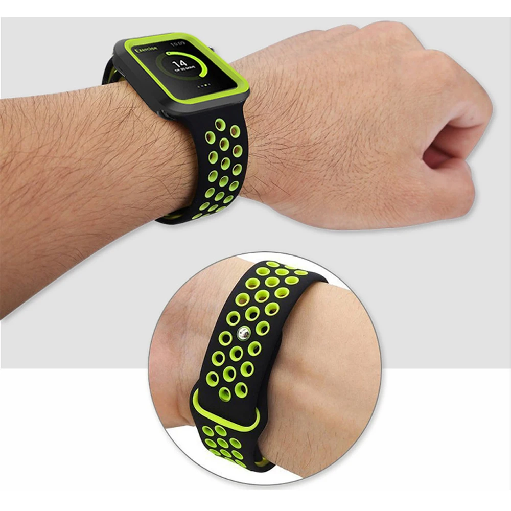 silicone cover for apple watch case 42mm 38mm Nike sport band strap full frame rubber protector case for iwatch 2/1 series silicone cover for apple watch case 42mm 38mm Nike sport band strap full frame rubber protector case for iwatch 2/1 series