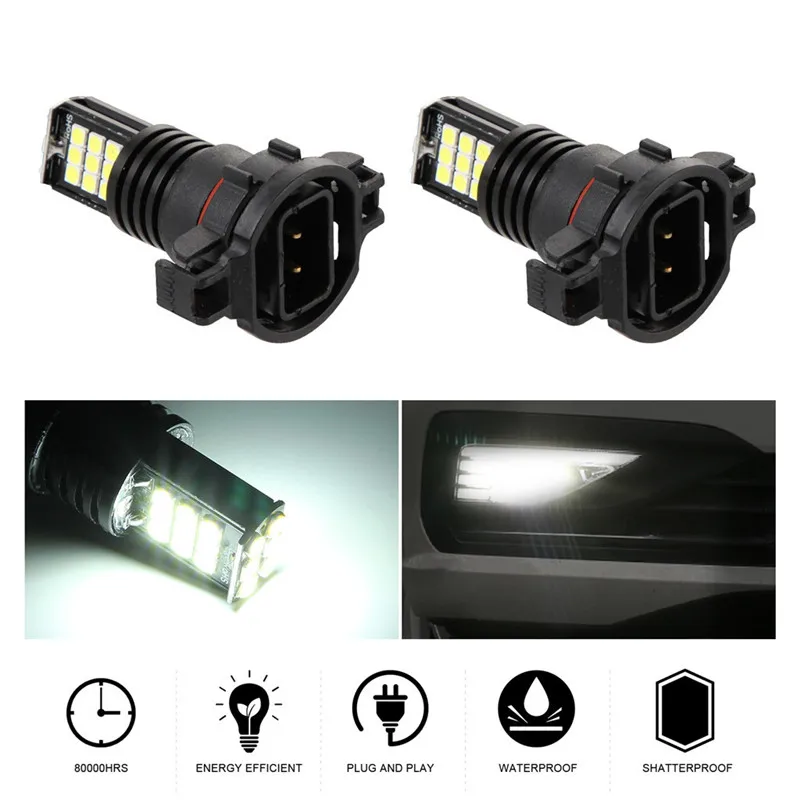WUPP светодиодные передние фары s 24 Вт 6000K 2 шт. H16 5202 3030 SMD Противотуманные лампа