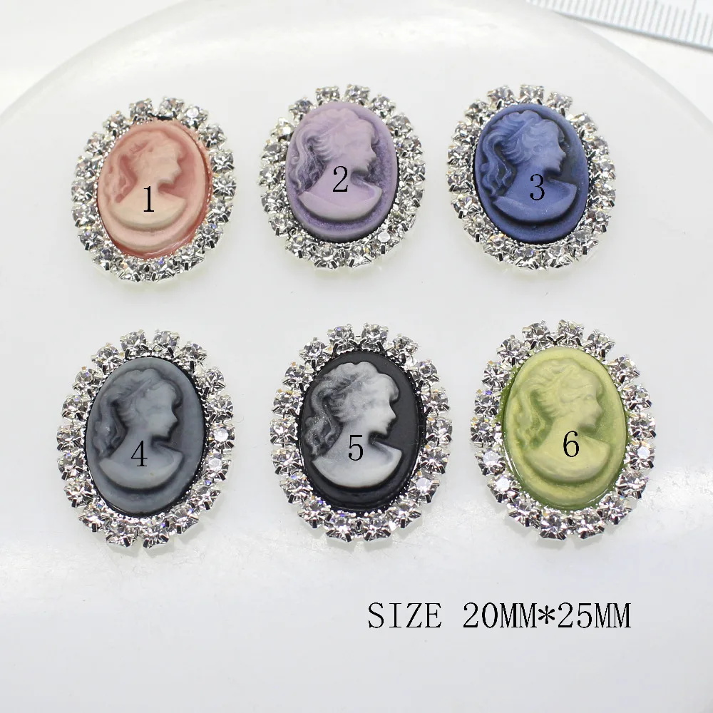 

New 2016 head portrait MIX 10PCS/LOT Flat Back Rhinestone button Crystal DIY Wedding Invitation gail hair Flower bow Accessory
