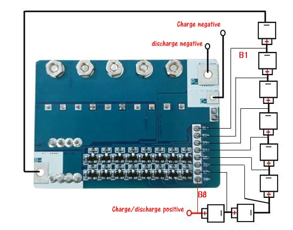 8S 22A + стабилизатор Li Ion 29 6 V 18650 DIY BMS PCM Защитная плата bms pcm для литий ионного