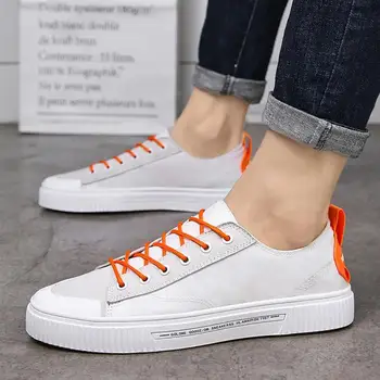 

Men Fashion Sneakers Low Top Lace Up Sneakers Simple Style Flats Breathable Pumps Lightweight Sports Shoes