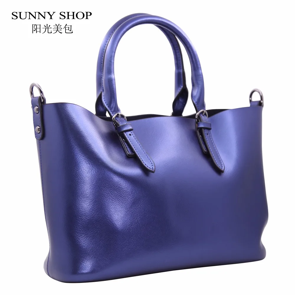 

SUNNY SHOP LUXURY 100% Genuine Leather Women Shoulder Bags Brand Designer Cowhide genuine leather handbag Skin Crossbody bag
