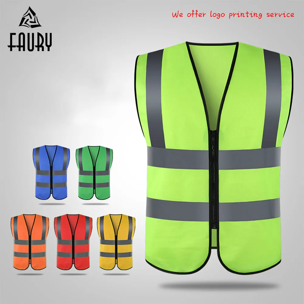 Reflective Waistcoat Fluorescent Vest Car Traffic Safety Clothing Safe
