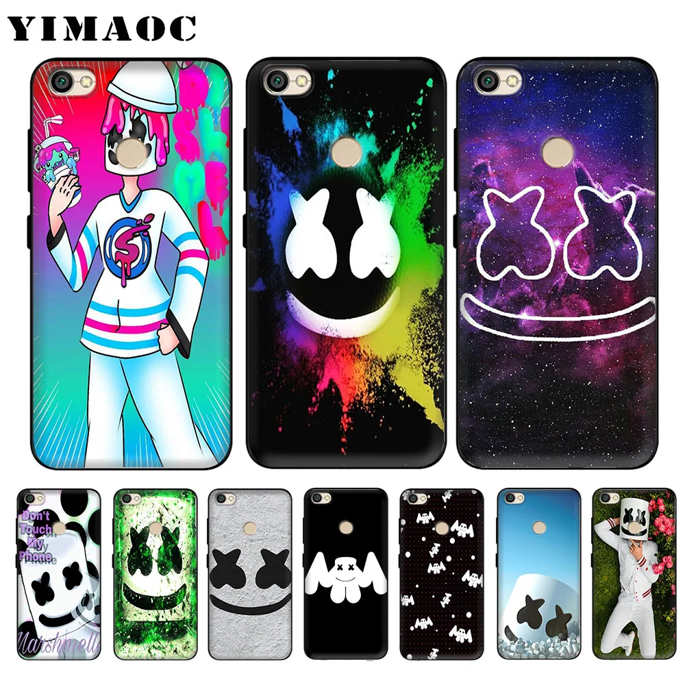 

YIMAOC Marshmello Unique Design Soft Case for Xiaomi Redmi 4A Note 4X 5 Plus 5A Pro Prime