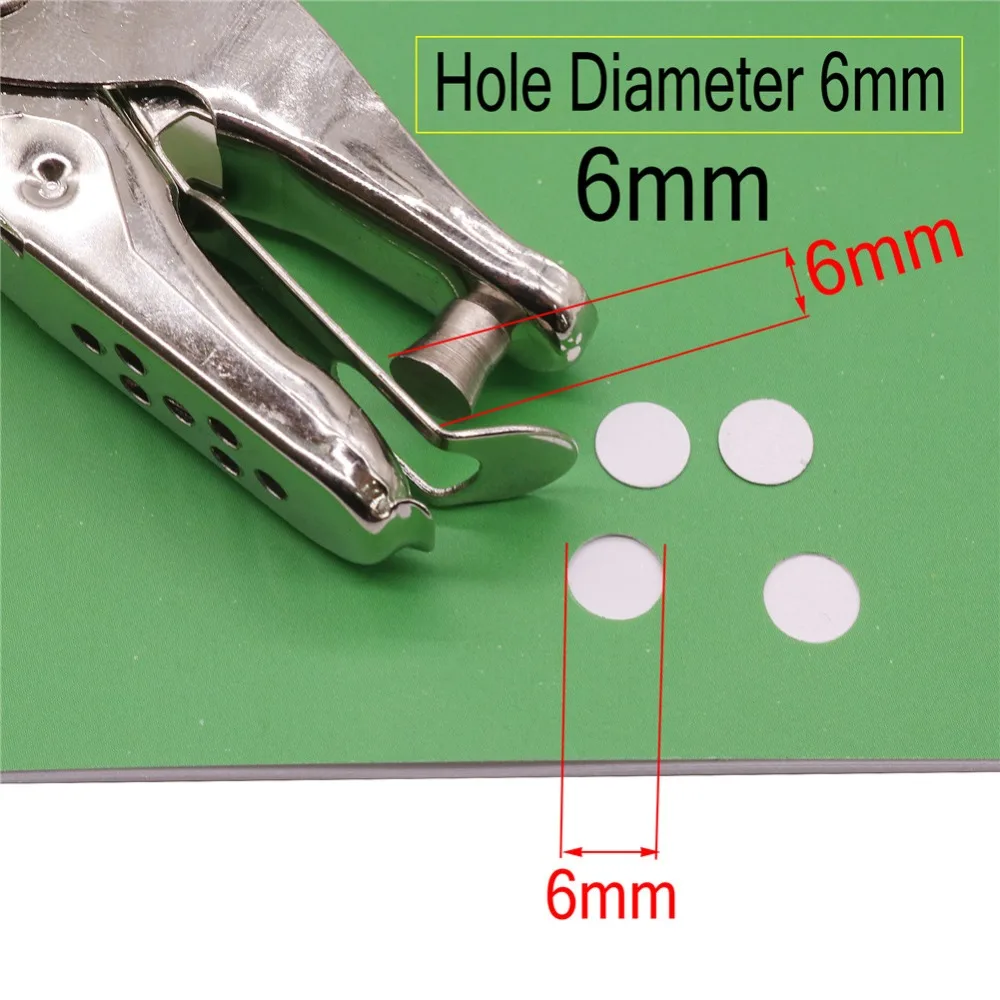 1 шт. 6 мм блокнот открывалка Дырокол металлический материал DIY инструмент студент, школа, офис поставки