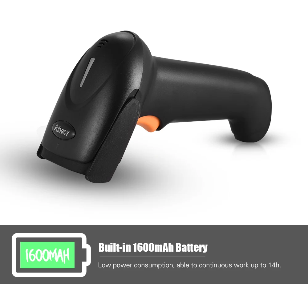 Aibecy ручной qr сканер штрих кода USB 2 4G беспроводной 1D 2D считыватель изображений CMOS