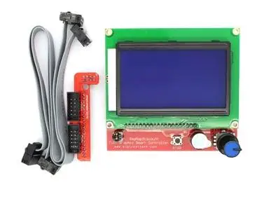 Бесплатная доставка 5 компл./лот 3 D принтер умный контроллер RAMPS 1 4 LCD 12864 ЖК-панель