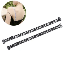 Сексуальный женский модный невидимый прозрачный бюстгальтер с буквенным принтом и прозрачными бретельками для груди, Аксессуары для бюстгальтеров