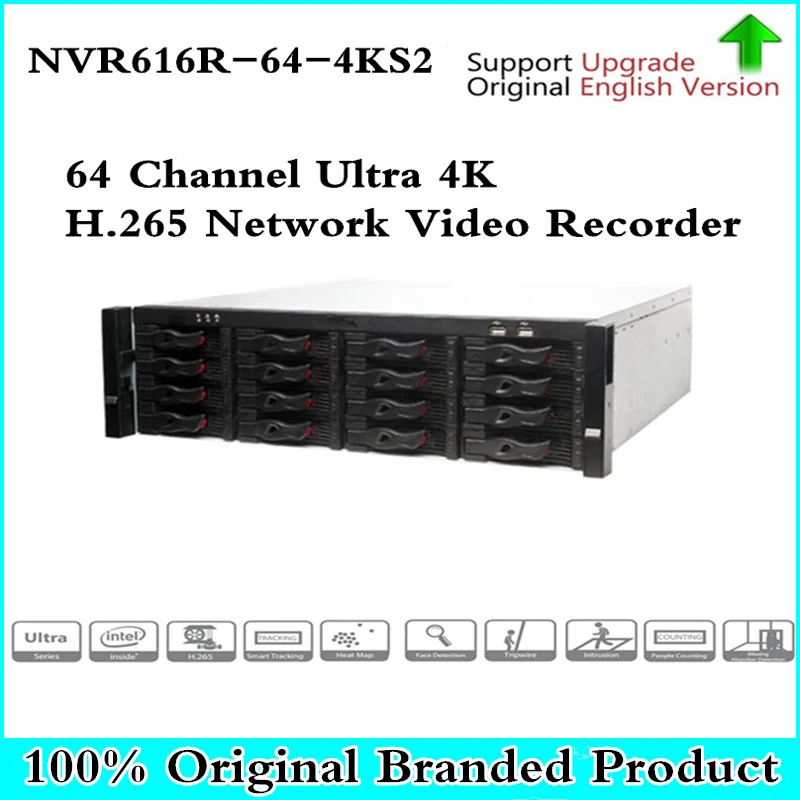 

Original DH English version NVR616R-64-4KS2 64 Channel Ultra 4K H.265 Network Video Recorder NVR free shipping