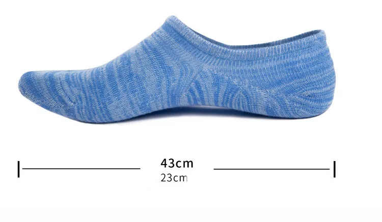VERIDICAL Fit EU42-48 хлопок экипажа лодыжки нет шоу носки для девочек большого размера разноцветный Нескользящие дышащие летние носки Harajuku 5 пар/лот