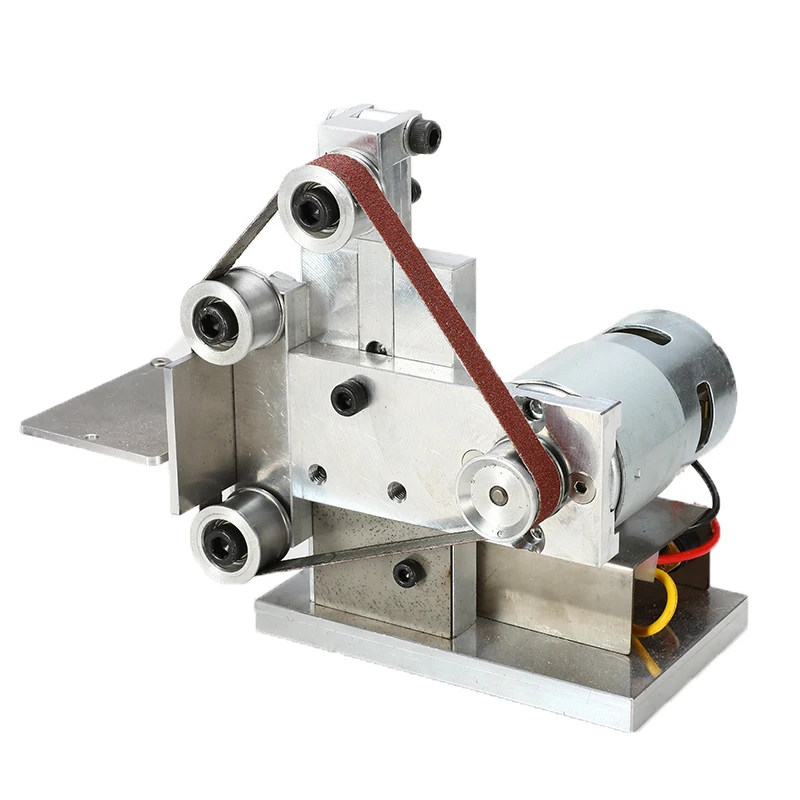 Многофункциональный измельчитель мини электрический ленточный шлифовальный станок DIY шлифовальная полировальная машинка для резки кромок точилка ленточная шлифовальная машина
