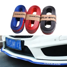 

Universal Carbon fiber 2.5m Car Front Skirt Protector Car Front Lip Bumpers Car Rubber Strip Anti-collision strip For ALL Car