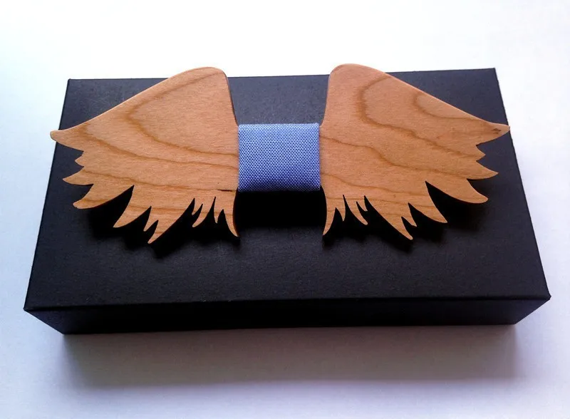 Европа и США модный аксессуар нового Дизайн крыло типа Чистый цвет одноцветное Хорошая древесина лук галстук для Для мужчин бабочка nec