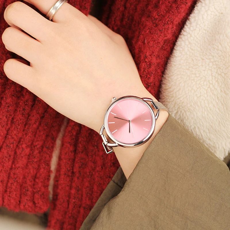 2018 CMK Luxury European Style Ladies Watches Stainless Steel Elegant Big Dial Women Watch Casual Dress Female wristwatch clock