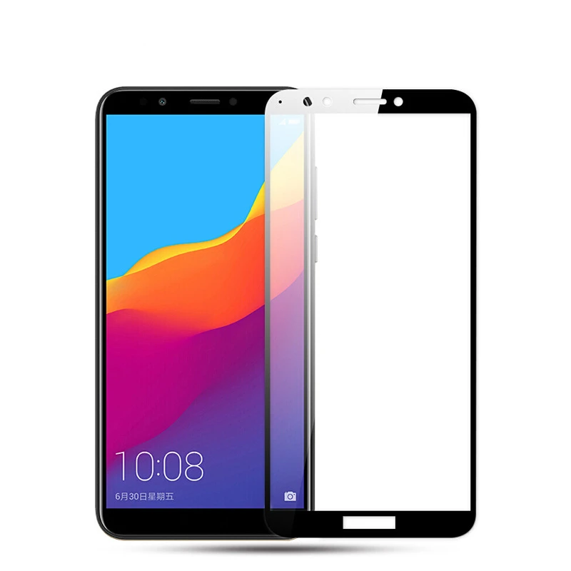 KIYLCZXYCM для huawei Y5 2018 жесткий диск 2.5D 9h Arc край Полный Экран протектор Закаленное