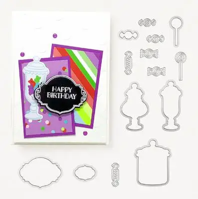 

candy love Metal Cutting Dies clear Stamps Stencil for DIY Scrapbooking Photo Album Embossing Decorative Craft Die