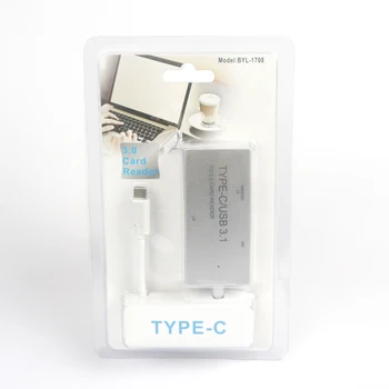

Usb 3.1 TYPE -C TO Card Reader Usb 3.0 Multi Card Reader For CF/SD/TF/Micro SD/MMS TO 3.0 CARD READER