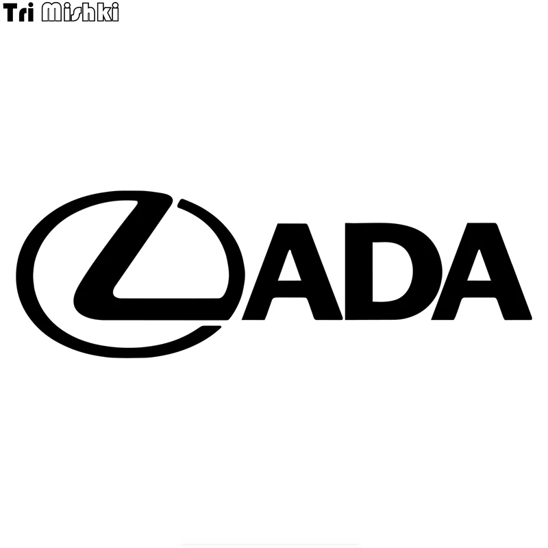 

Tri Mishki HZX813# 30*9.5cm LADA car sticker funny Vinyl Decals Motorcycle Accessories Stickers