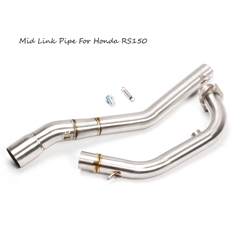 

Slip On For Honda RS150 Motorcycle Exhaust Muffler Modify Middle Stainless Steel Link Pipe 51MM Connecting Mid Pipe Moto Escape