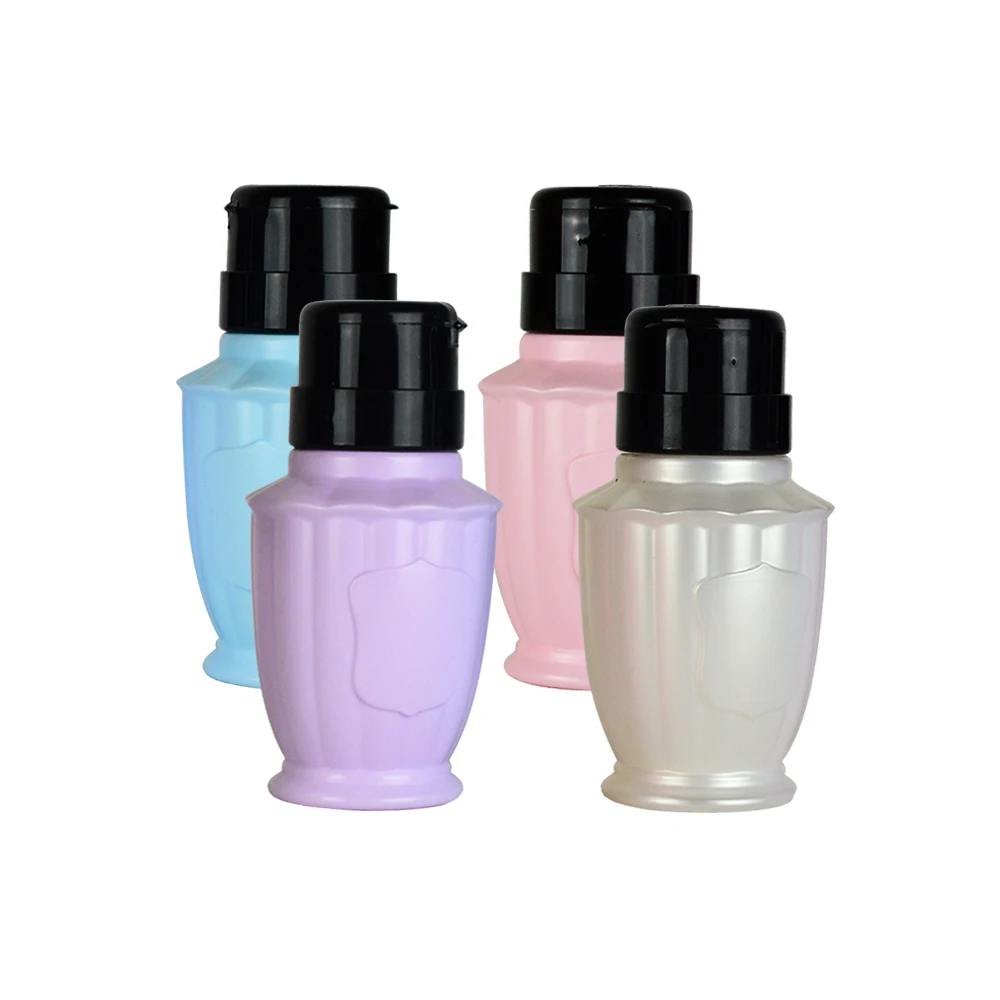 

1pc NEW Empty Pump Lotion Alcohol Press Gel Polish Cleaner Remover Dispenser Pumping Bottles Make Up Refillable Container LA625