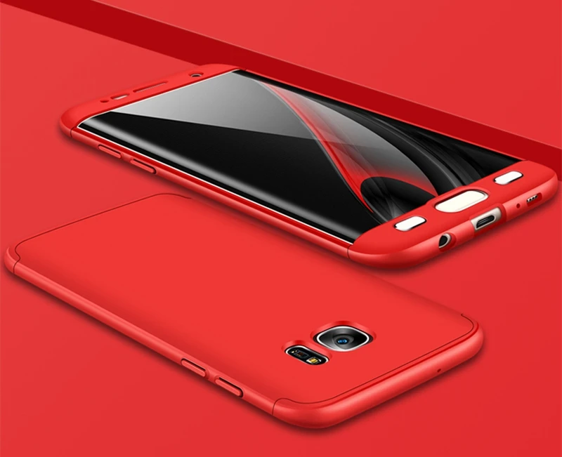 3 in 1 Plastic 360 Full Protection Phone Cover for samsung 11