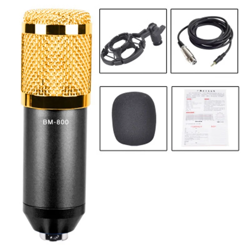 Mb 800 Usb Studio Condenser Microphone Real Time Monitoring Large Diaphragm Condenser For Broadcasting Music Recording Microphones Aliexpress