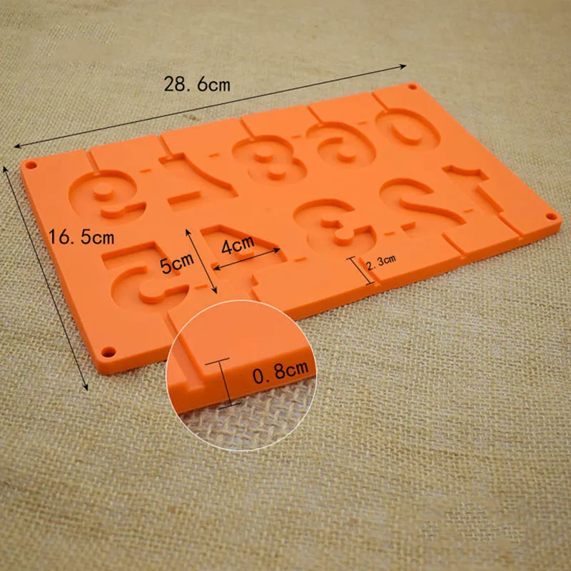 Инструмент для украшения торта 3D цифровая форма помадка формы для торта 1 шт. цифры кухонная формочка для шоколада гаджеты Аксессуары для выпечки