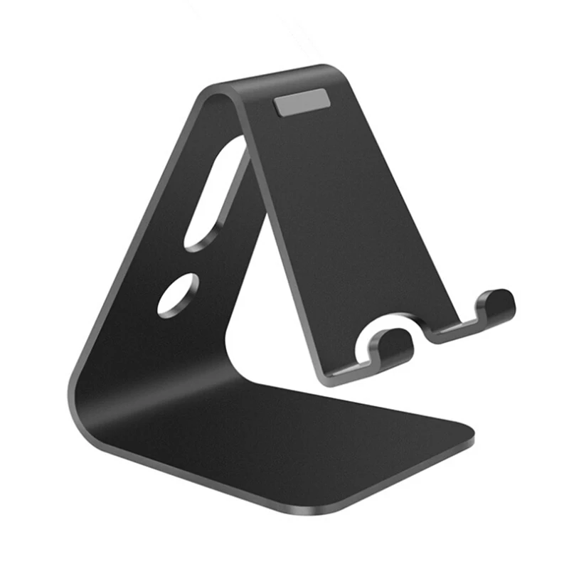 

Mobile Phone Holder Stand Aluminium Alloy Metal Tablet Stand Universal Holder Compatible for iPhone X/8/7/6/5 Plus Samsung Phone