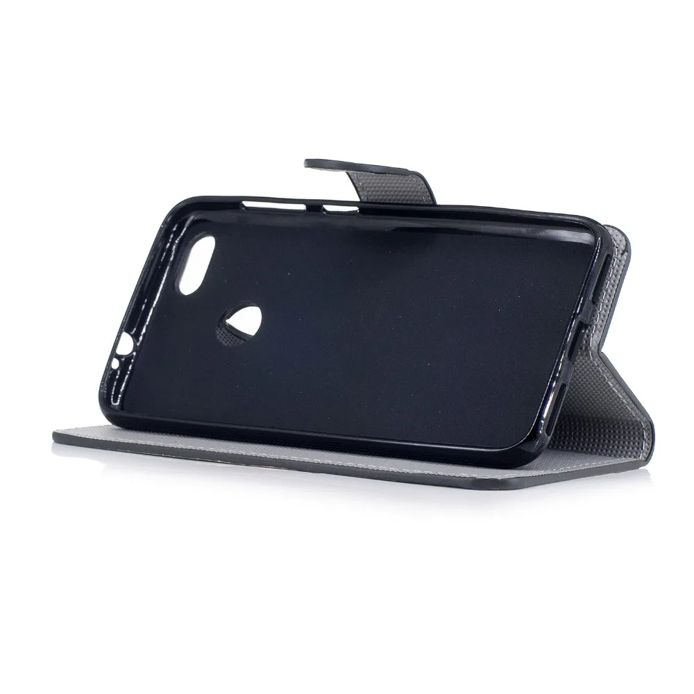 50pcs/lot For Huawei P9 Lite Printed Colorful Wallet Stand Leather Phone Cover Case For P9 Mini Flip Coque Funda