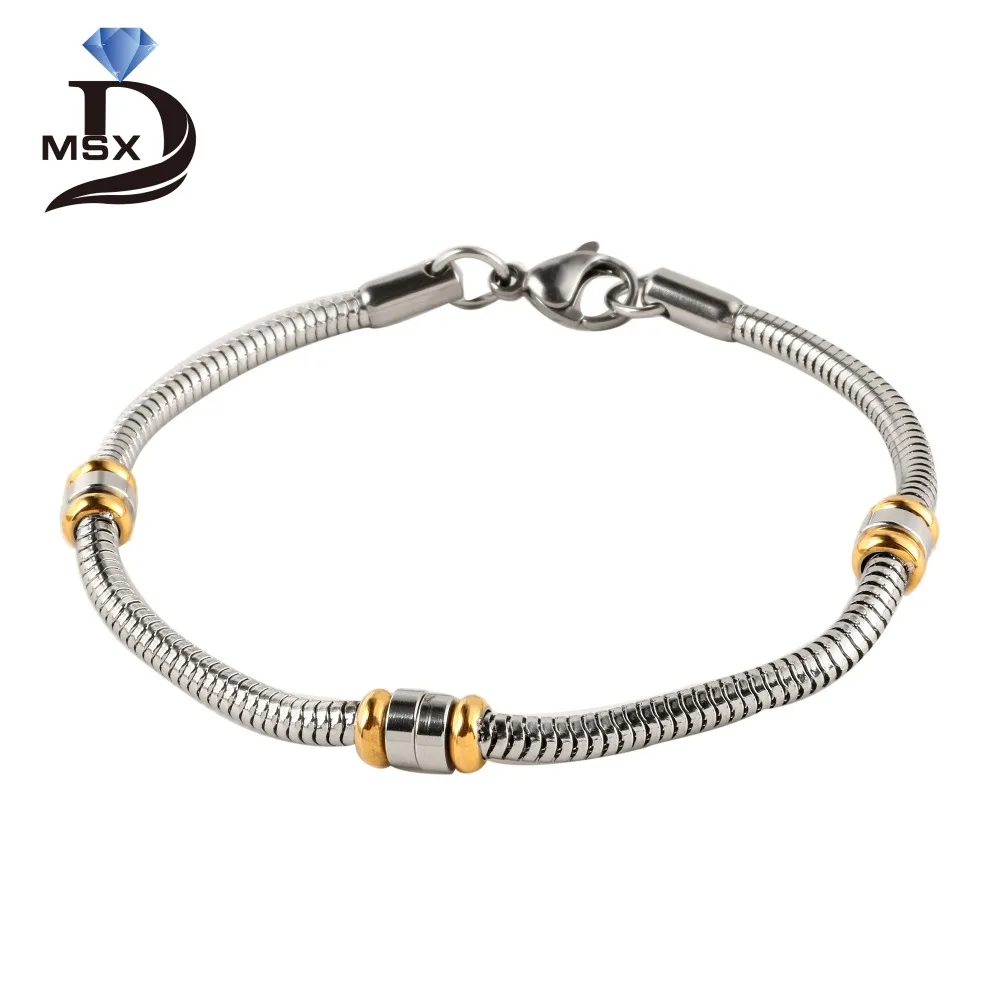 

Classic Stainless Steel Wire Bracelets for Men Luxury Brand Silver Color Bangles Male Personalize Decorative Jewellery Wholesale