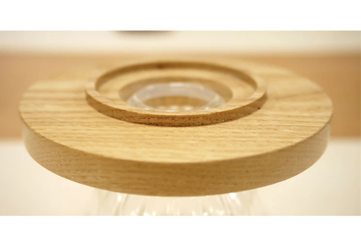 Glass Coffee Dripper, Size 02, Wood (5)
