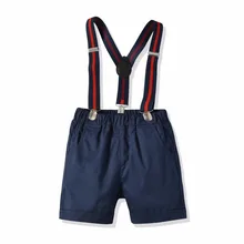 Новые детские брюки летняя детская одежда повседневные шорты Детский хлопковый слюнявчик Штаны genteman вечерние банкетные одежда штаны для мальчиков Возраст 1-9Years