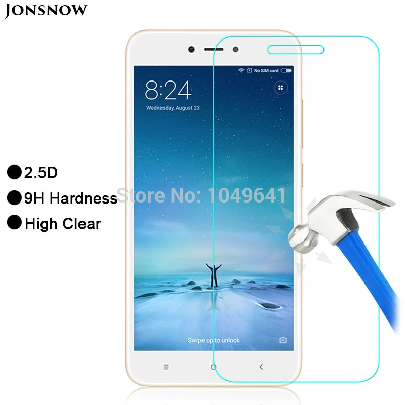 Tempered Glass Film For Xiaomi Redmi Note 5A 16GB Screen Protector pelicula de vidro 9H 2.5D Explosion-proof 5.5 inch | Мобильные