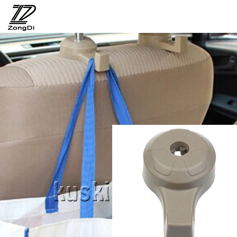 Best ZD 2pcs Car Back Seat Hooks Car Styling for Mercedes W203 W204 BMW E39 E36 E90 F30 F10 Volvo XC60 XC90 Alfa Romeo Audi A6 c5 c6