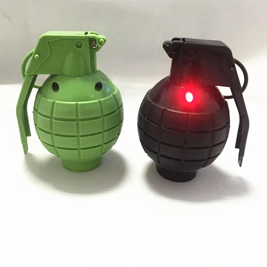 lower price  1PCS Jokes Gags Pranks Maker Outdoor Sports Sound and light simulation hand Grenade Funny & Tricky 