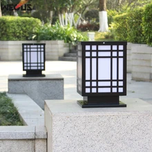 (WECUS) Wall pillar lamp, outdoor courtyard landscape rectangular wall lamp, door column lamp waterproof villa garden gate light (WECUS) Wall pillar lamp, outdoor courtyard landscape rectangular wall lamp, door column lamp waterproof villa garden gate light