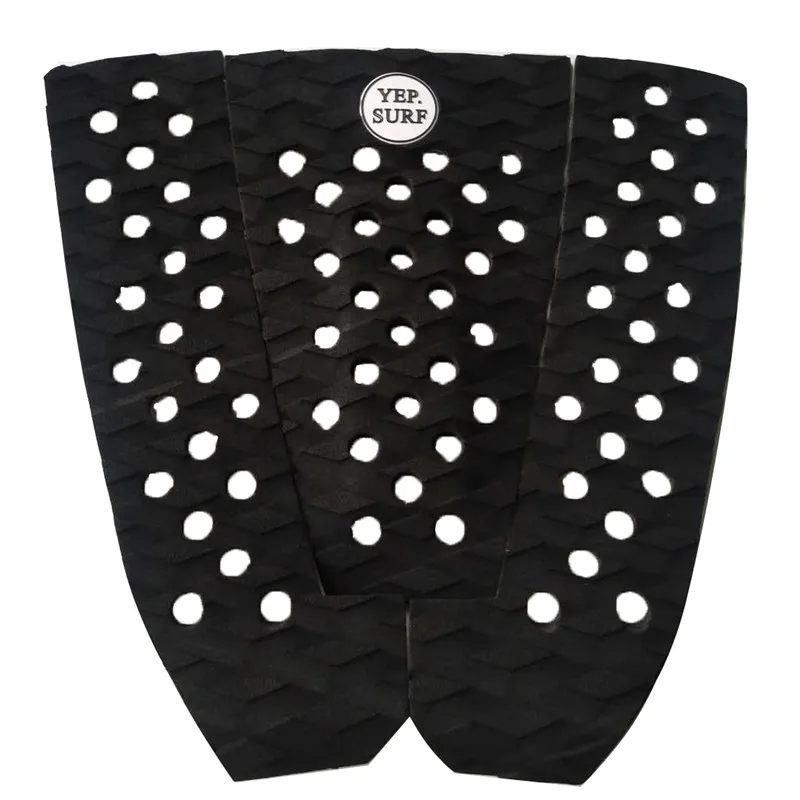 

black Diamond Plate Pattern mat 3M Glue Deck Pad Surfboard Tail Pads Surf Traction Pad EVA Grip Pad in Surfing