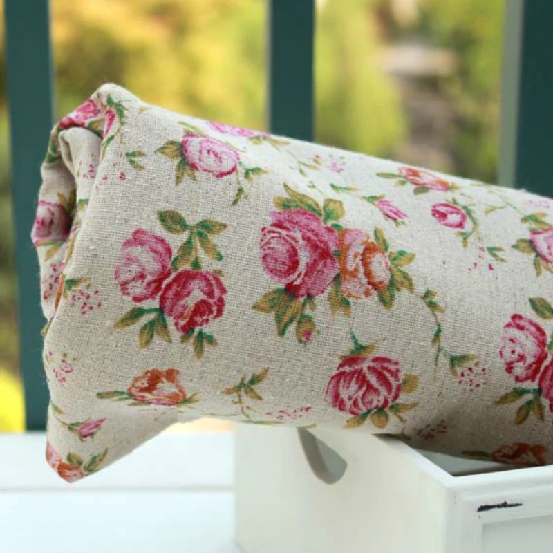 Винтажная картина 50x145 см конопляная хлопчатобумажная ткань для шитья рукоделия