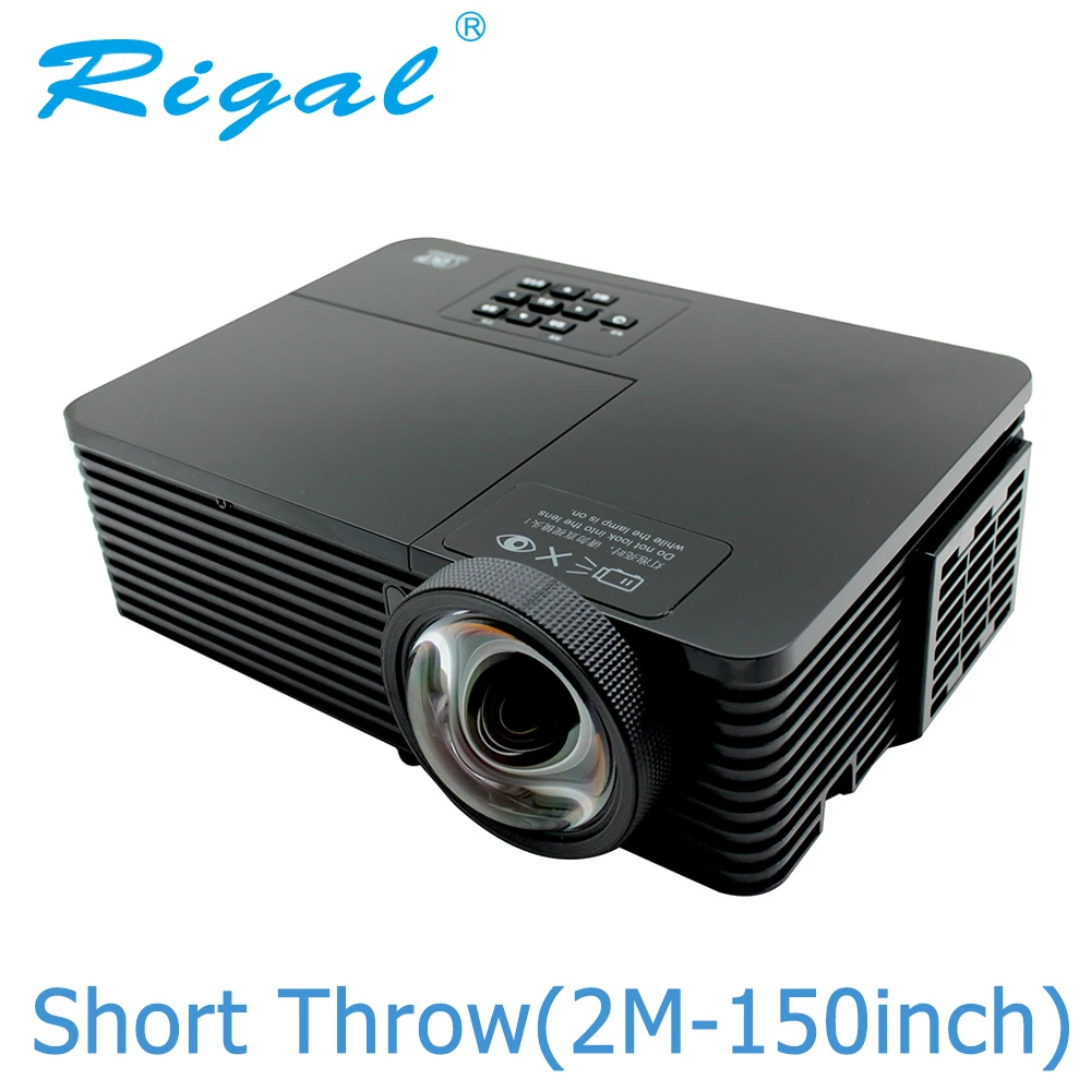 Rigal RD811 DLP проектор 6000 Ansi люмен HD 1080 P Короткий бросок активный затвор 3D встречи