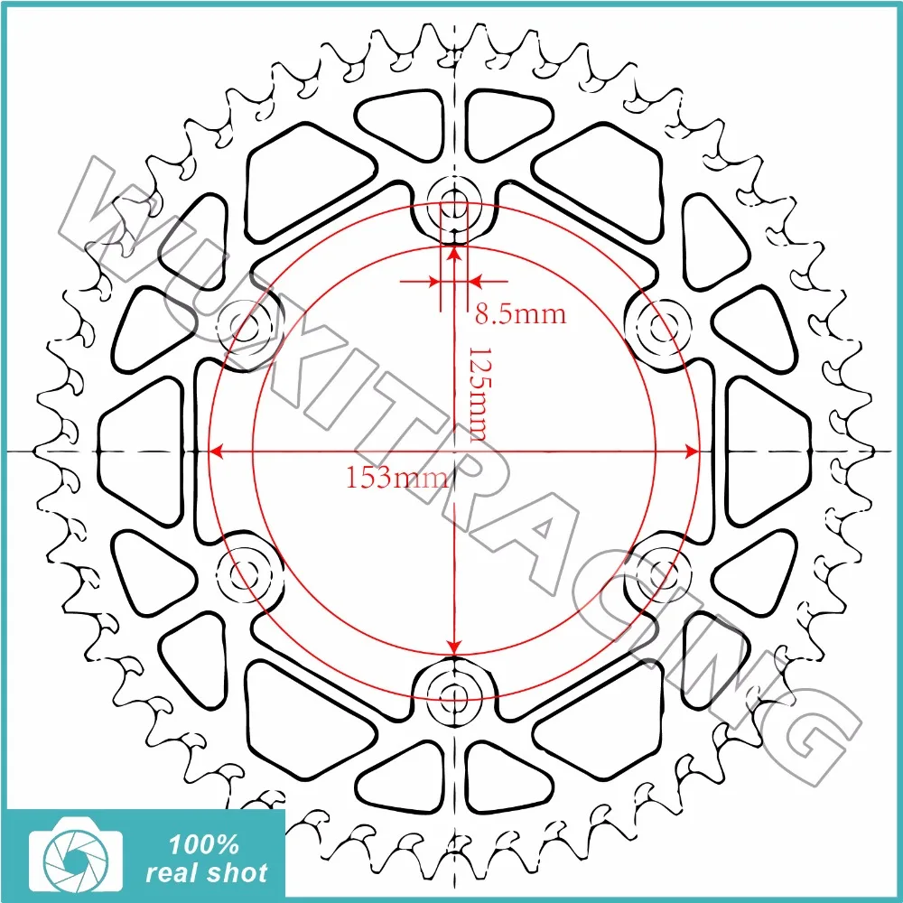 MX Offroad 520 48T 49T 50T 51T 52T задние звездочки для HONDA CR 125 250 500 R CRF 150 230 250 450 R X XR 250 400 650 L R 93