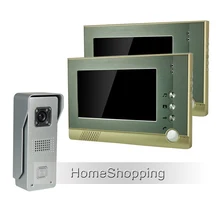 ENVÍO GRATIS Wired 7 pulgadas TFT Pantalla de Vídeo teléfono de Puerta de Intercomunicación Cámara de La Puerta del sistema Con 1 de Metal A Prueba de agua + 2 Monitores EN STOCK